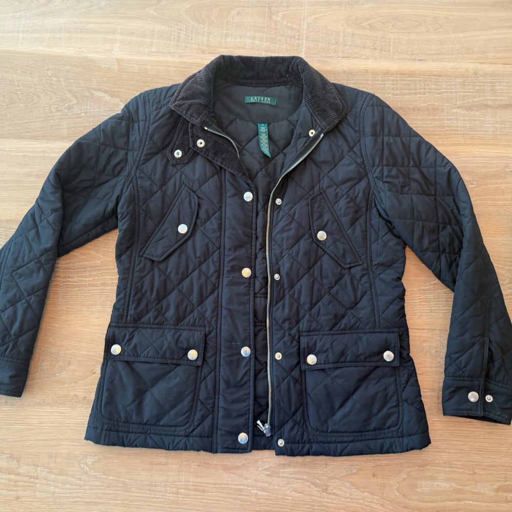 Lauren Ralph Lauren Black Quilted Jacket